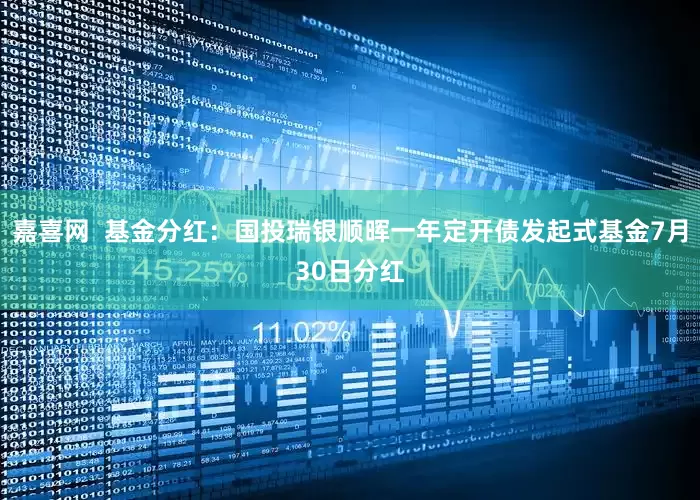嘉喜网  基金分红：国投瑞银顺晖一年定开债发起式基金7月30日分红