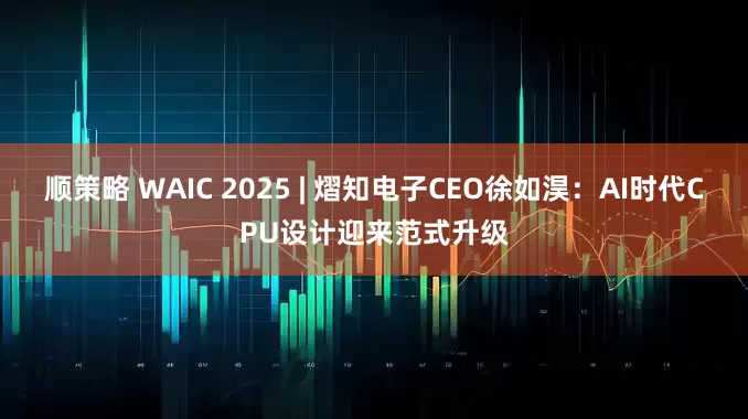 顺策略 WAIC 2025 | 熠知电子CEO徐如淏：AI时代CPU设计迎来范式升级