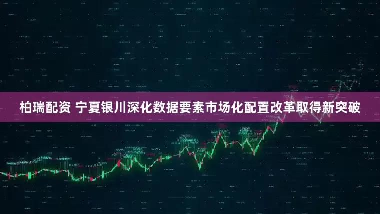 柏瑞配资 宁夏银川深化数据要素市场化配置改革取得新突破